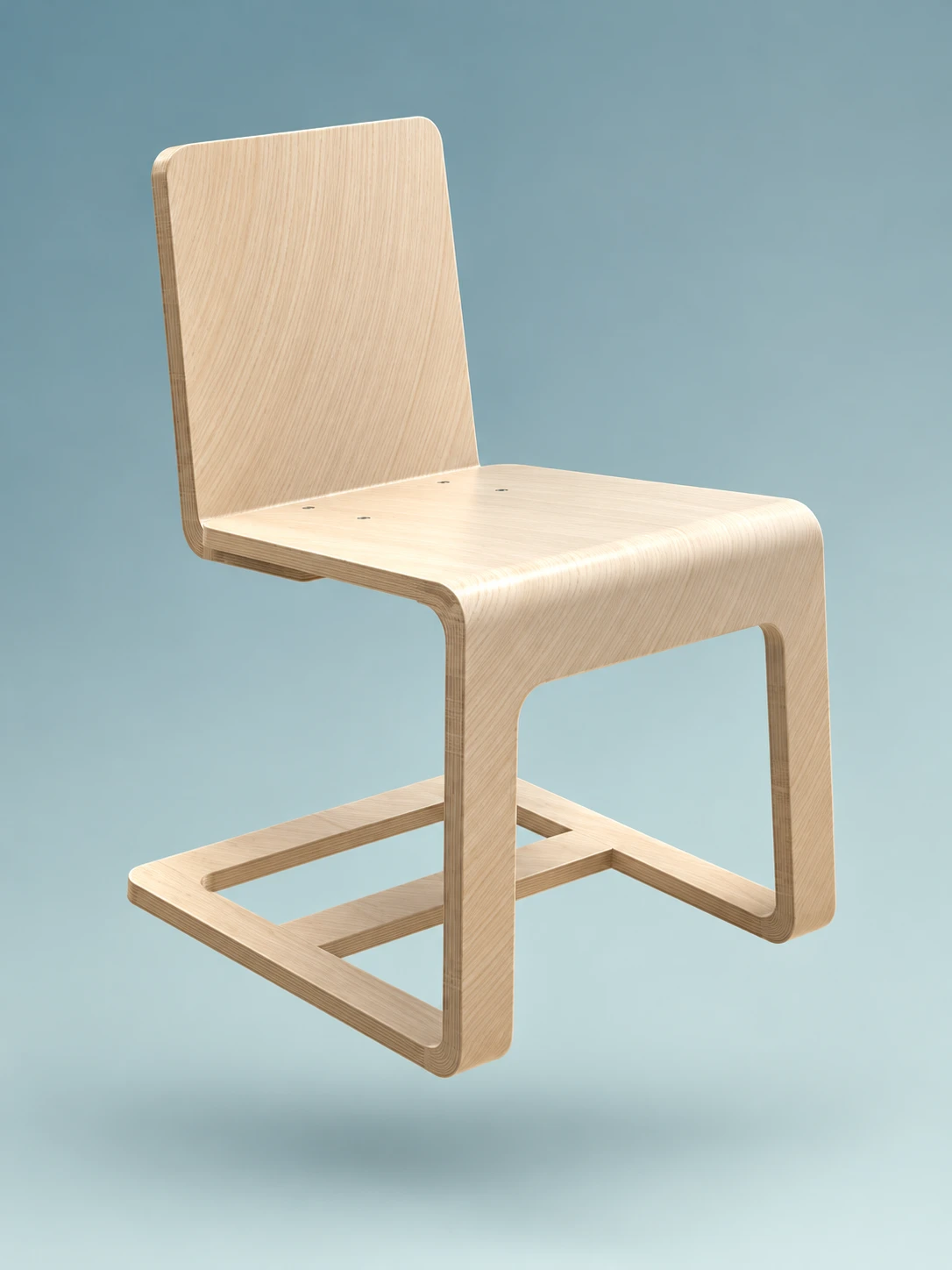 A plywood chair