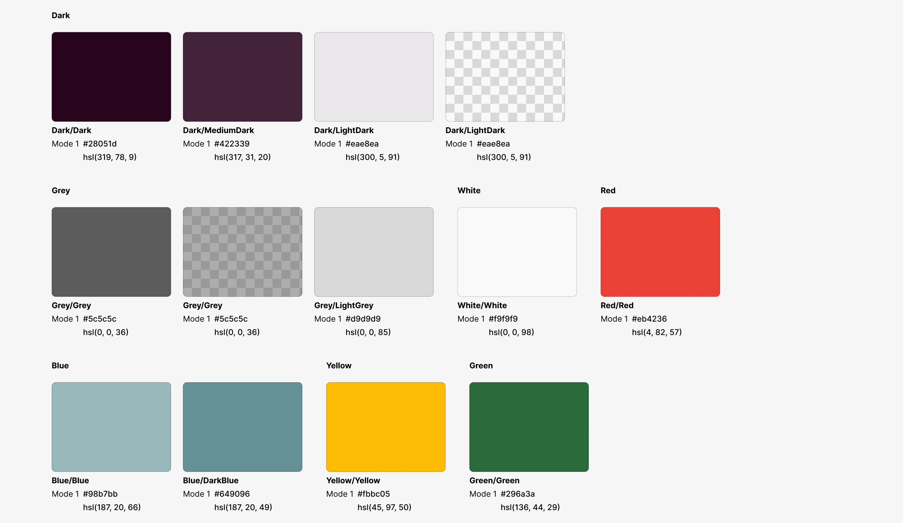 Dinee semantic colour set