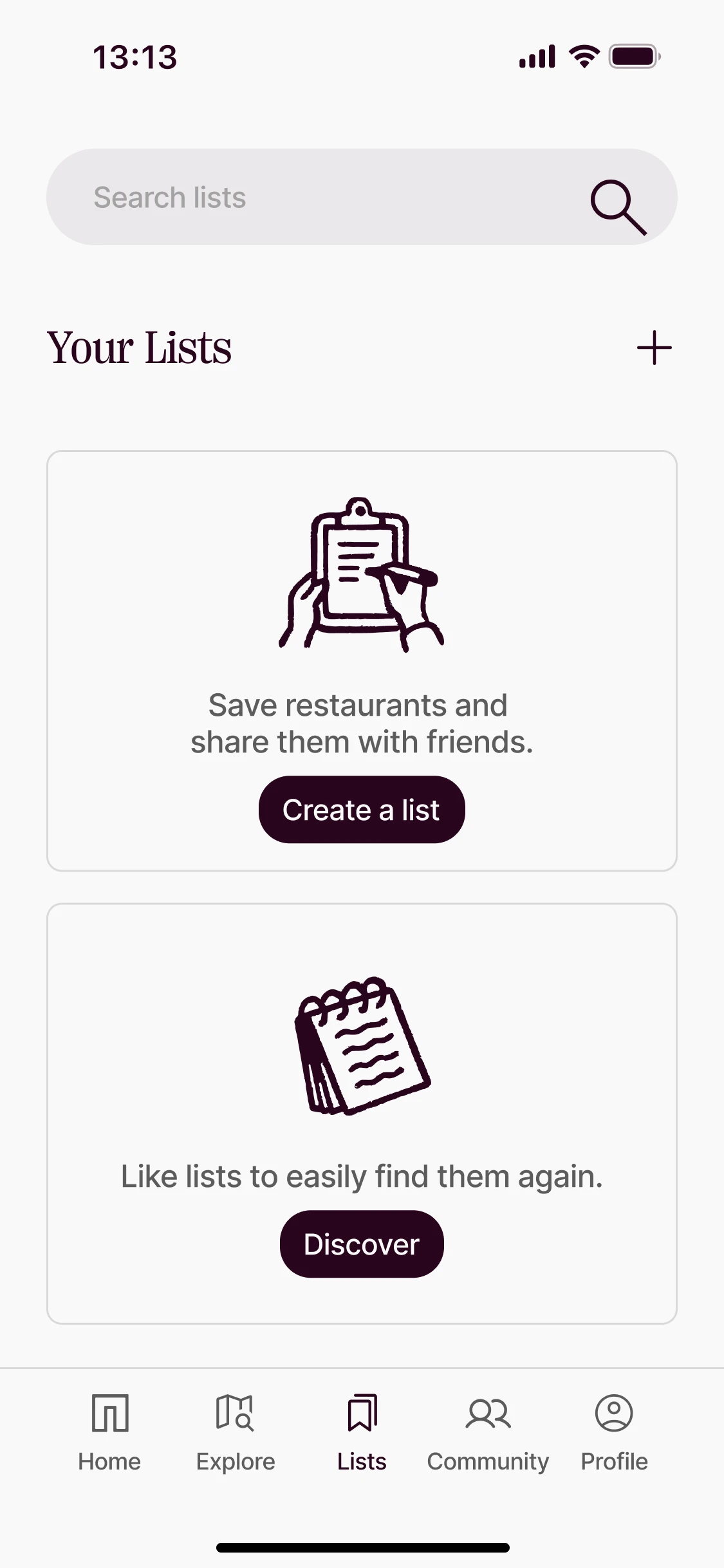 Create & manage: Your lists