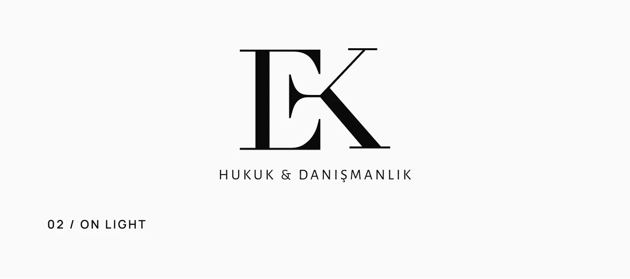 EK monogram and wordmark on light