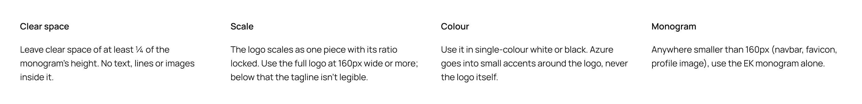 Logo usage rules