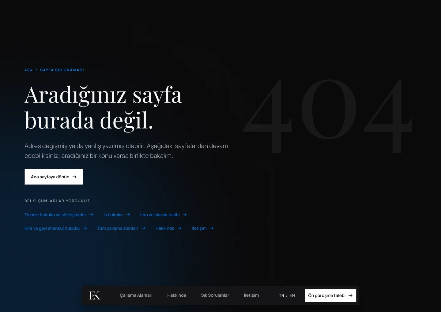 404 page