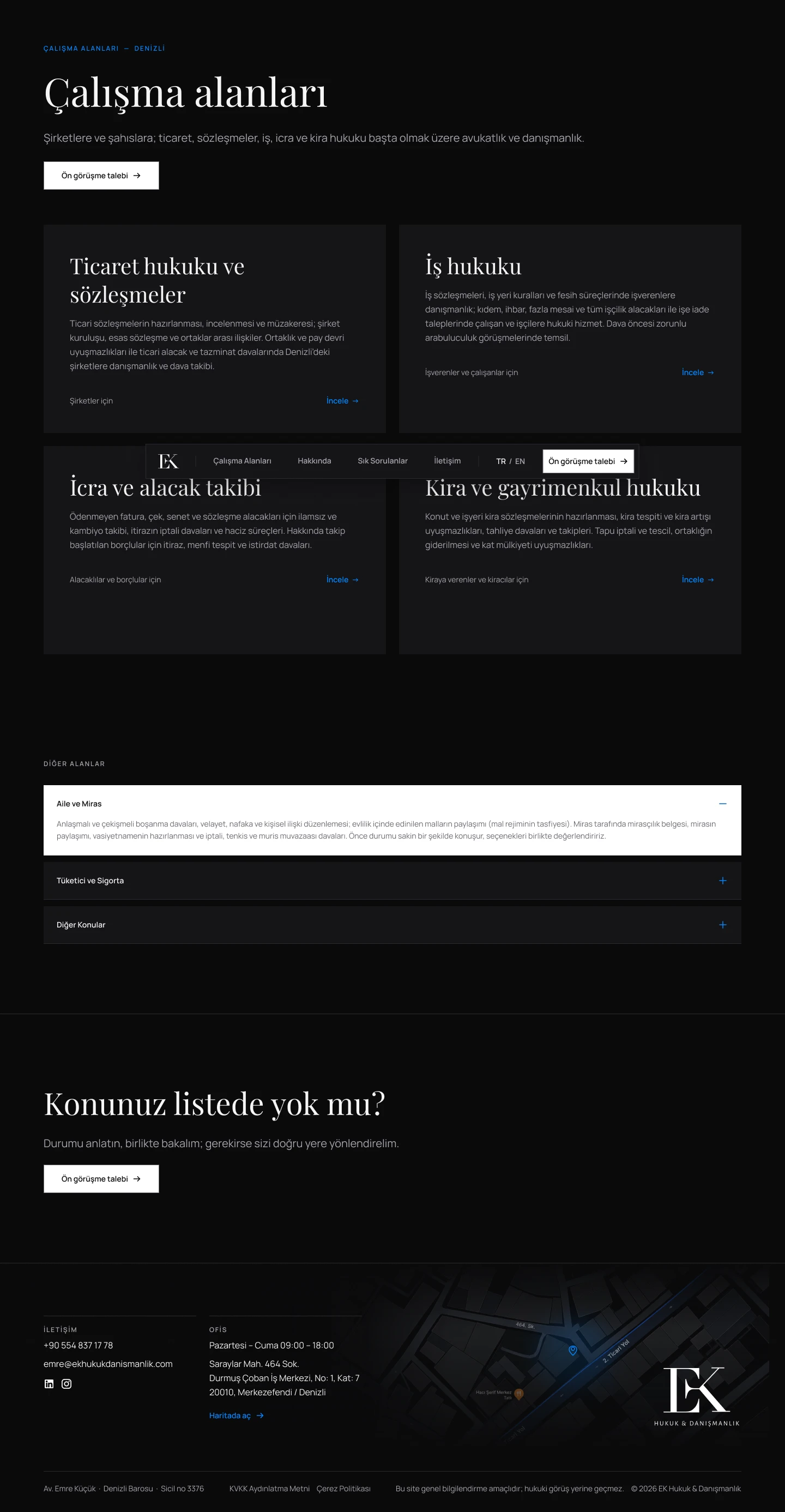 EK practice areas page