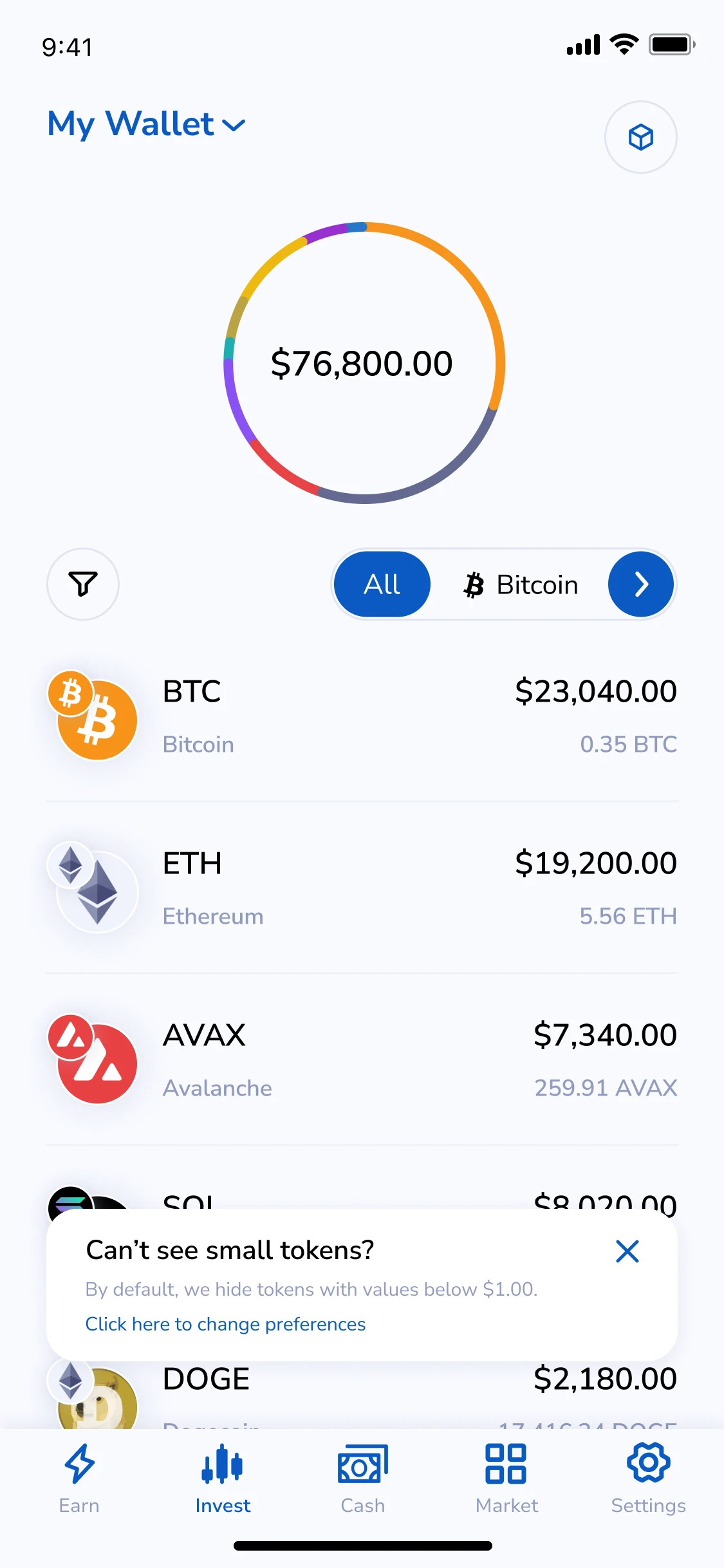 Portfolio: My Wallet · all chains