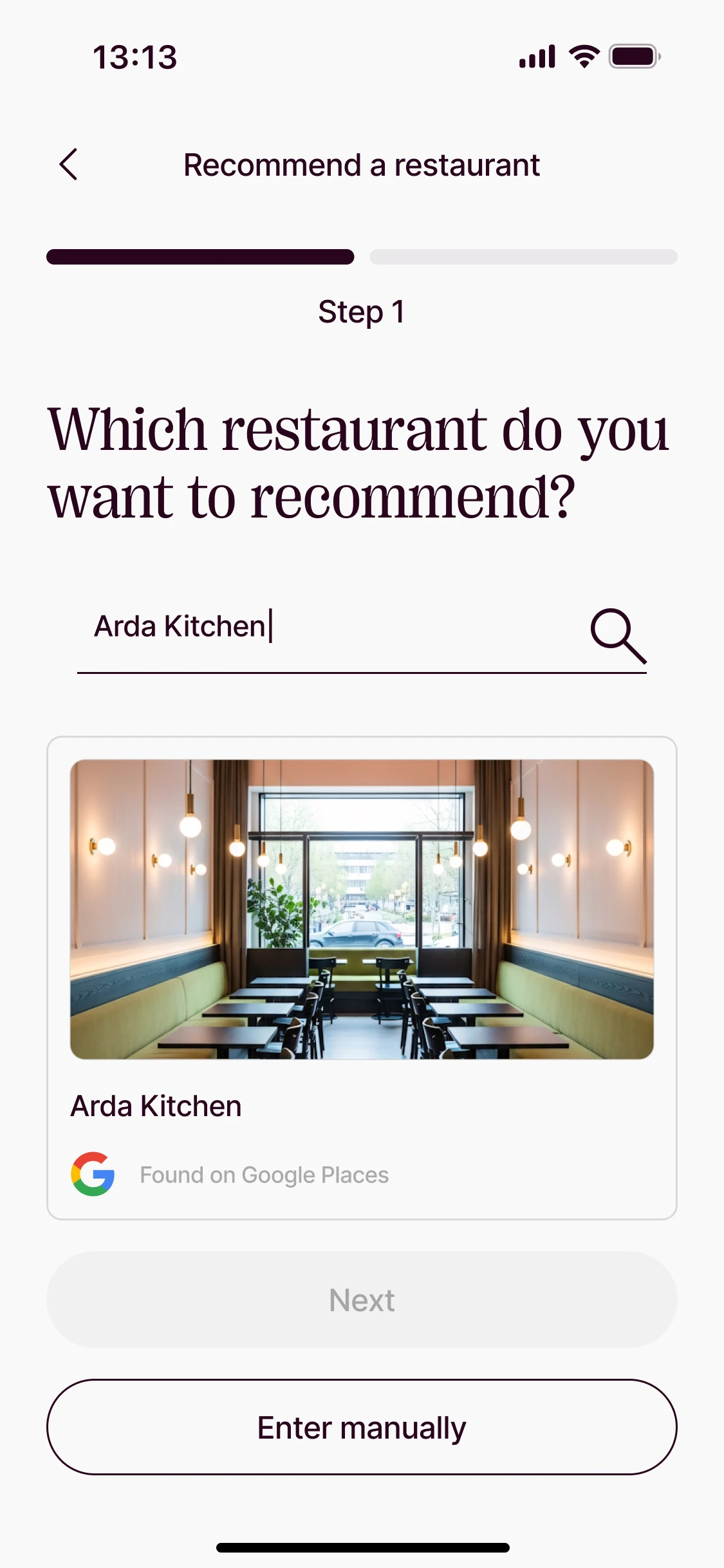 Recommend · for guests: Search