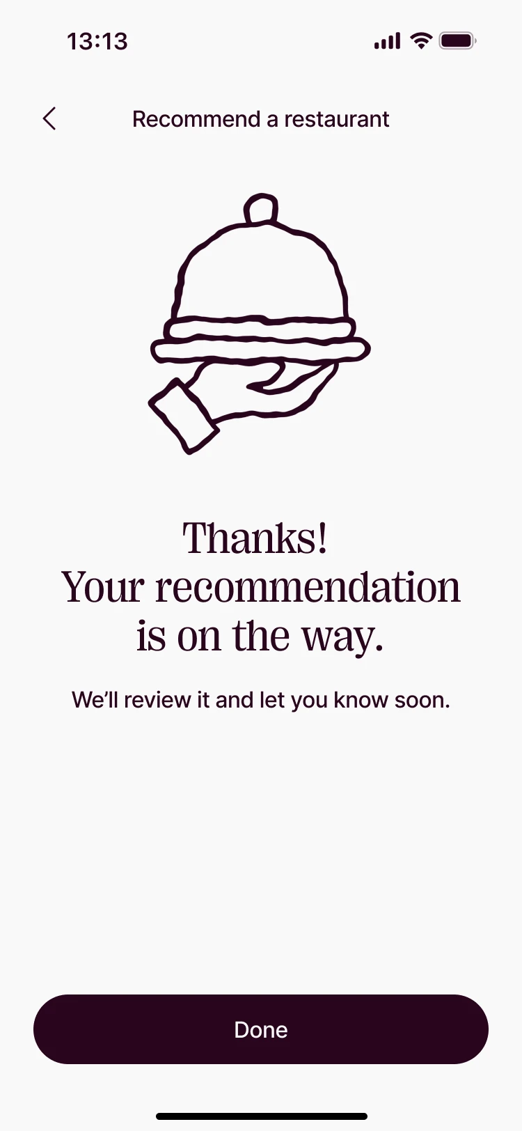 Recommend · for guests: Thanks