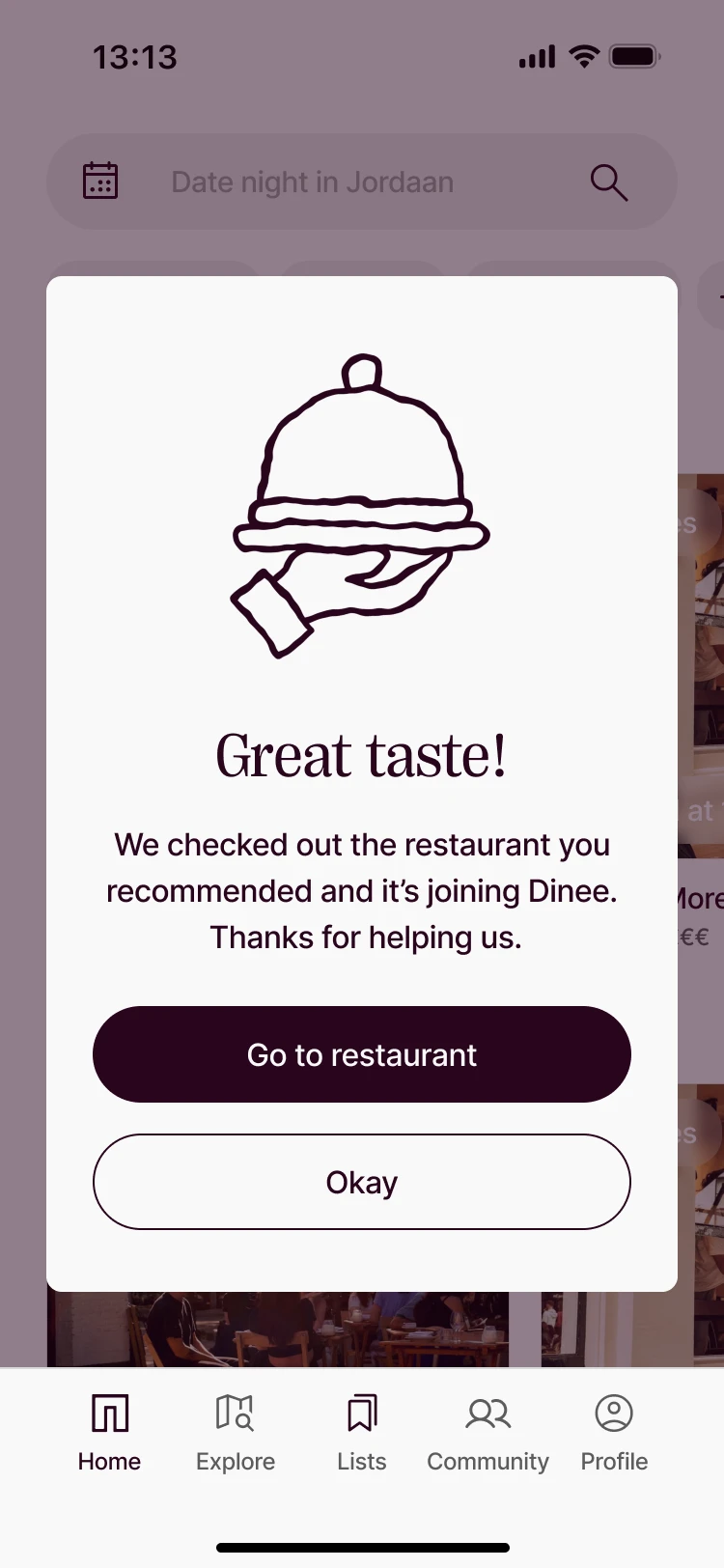 Recommend · for guests: Added · great taste!