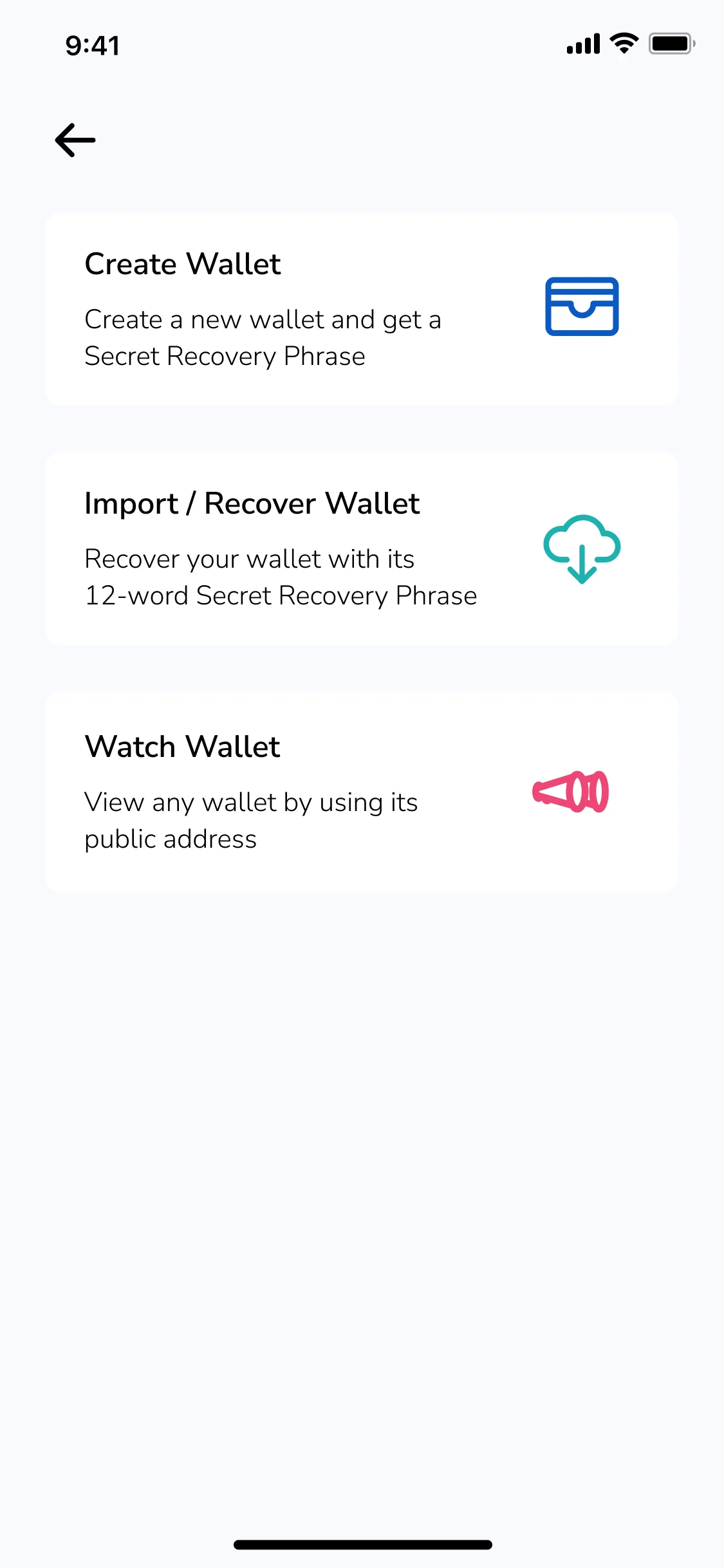 Getting started: Create, import or watch